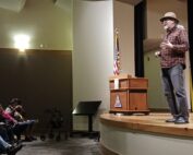 Image of Dr. Daniel Wildcat speaking to an audience